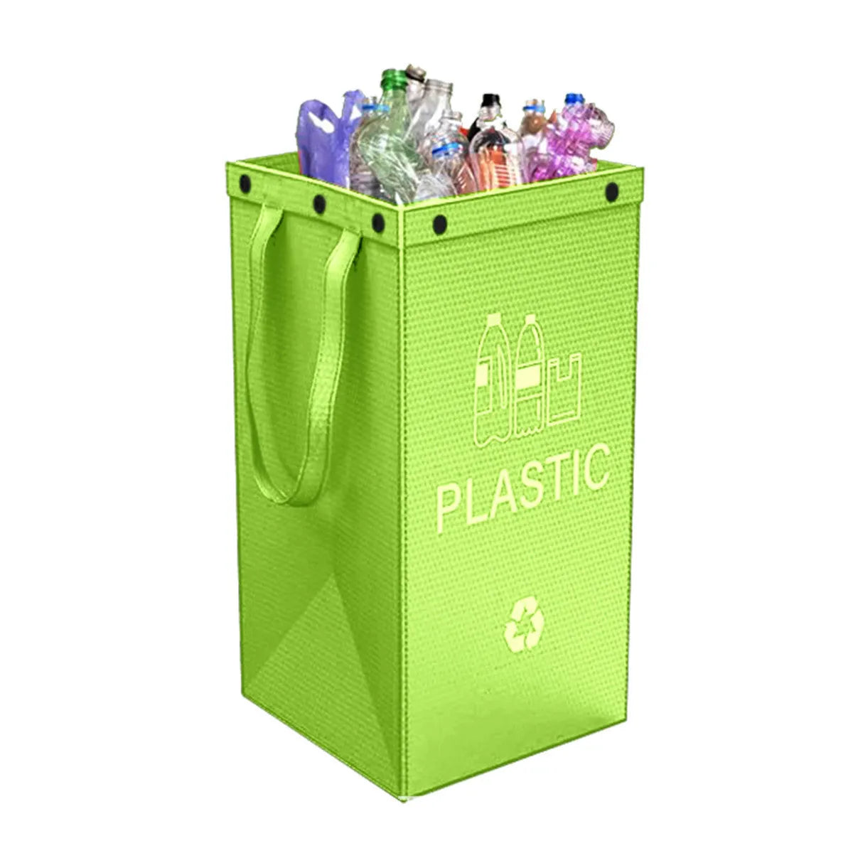 40-litre waterproof handbag with waste segregation compartments measuring 30x50x30cm in PP material