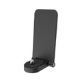 Black plastic magnetic desktop bracket and handle for Insta360 X4 action camera.