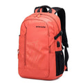 18-inch casual computer backpack in plaid pattern with curved shoulder strap showing blue colour option