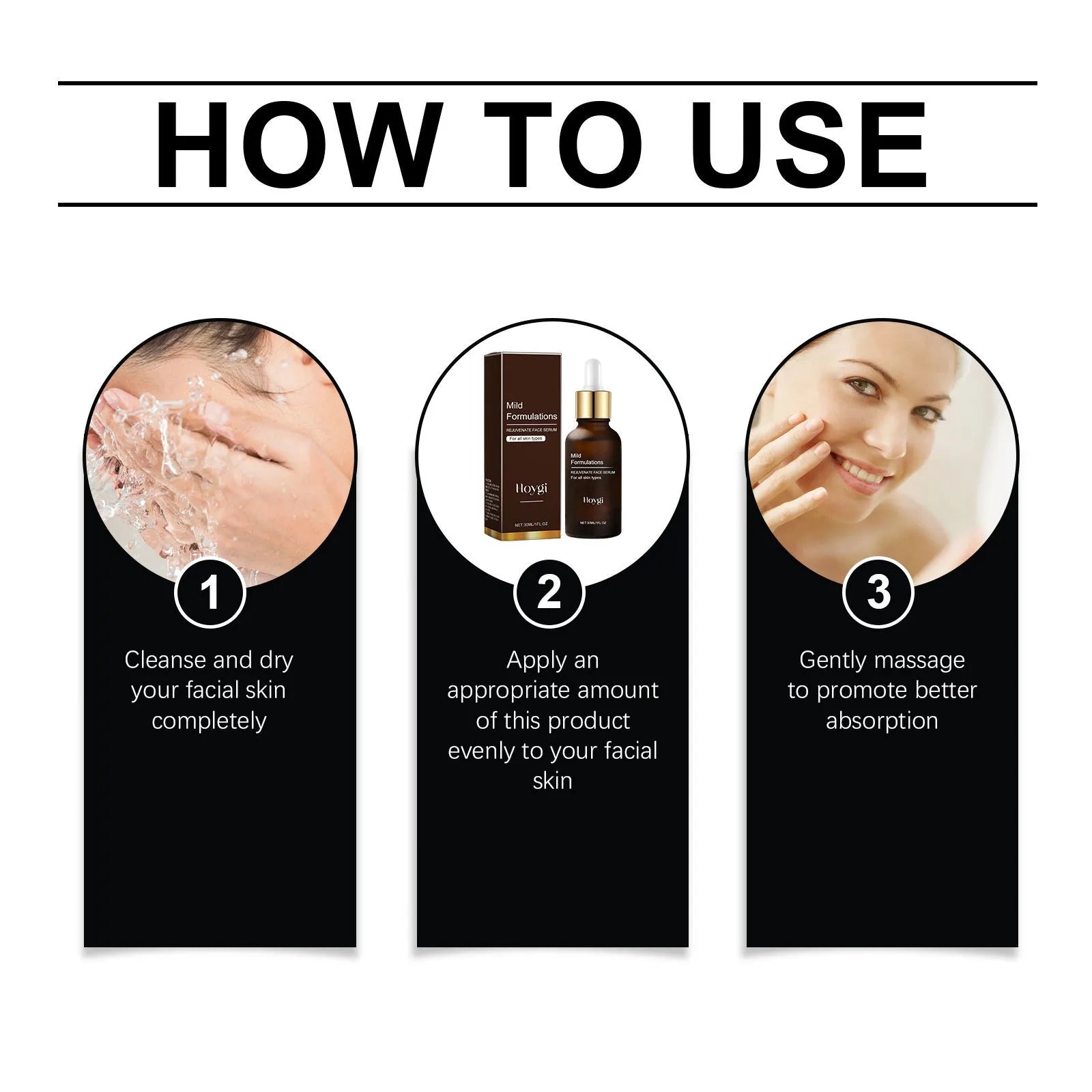 30ml bottle of hyaluronic acid and collagen facial essence for skin nourishment.