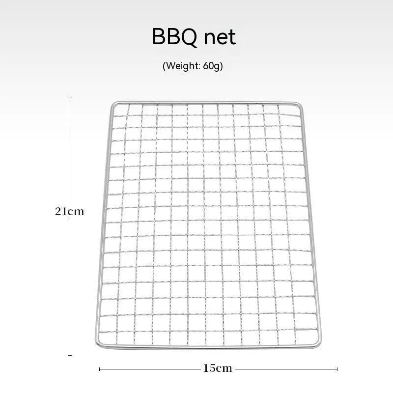 Outdoor folding stainless steel burning oven with BBQ grill and storage bag for portable barbecuing