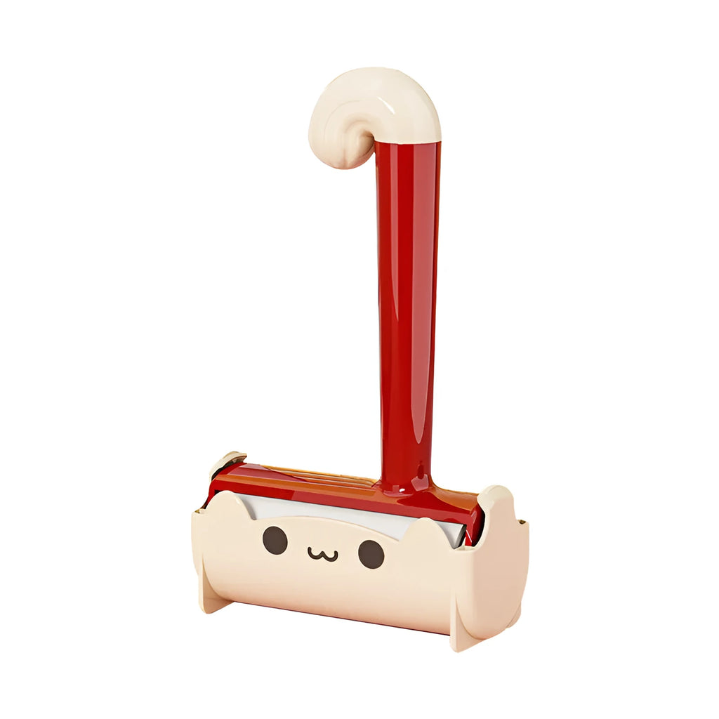 Pet hair remover with replaceable sticky paper in blue, red, or yellow for clothing and home use