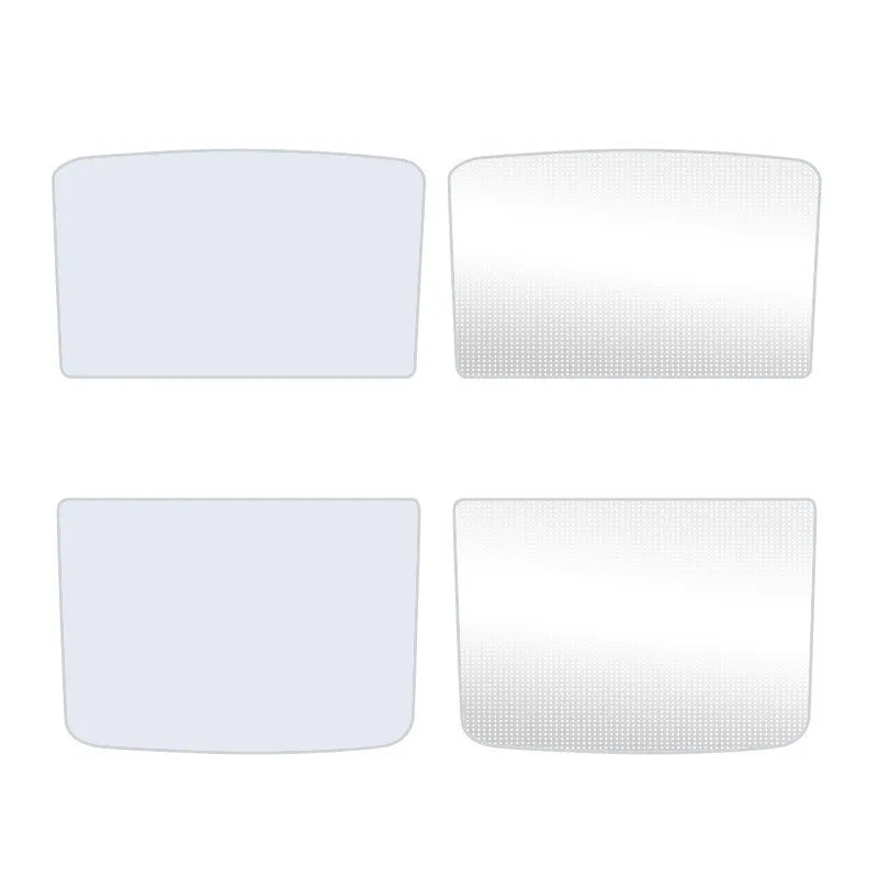 Ice crystal skylight thermal insulation accessories with silver tape material for vehicles