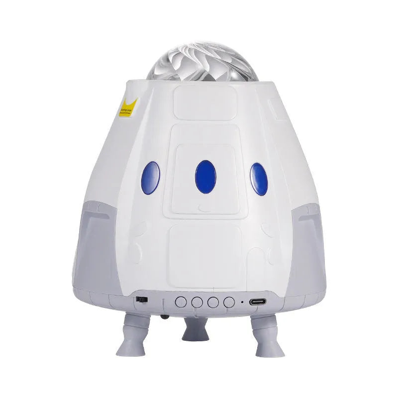 Space capsule USB projection lamp in Space White colour with remote control creating Galaxy starry atmosphere lighting