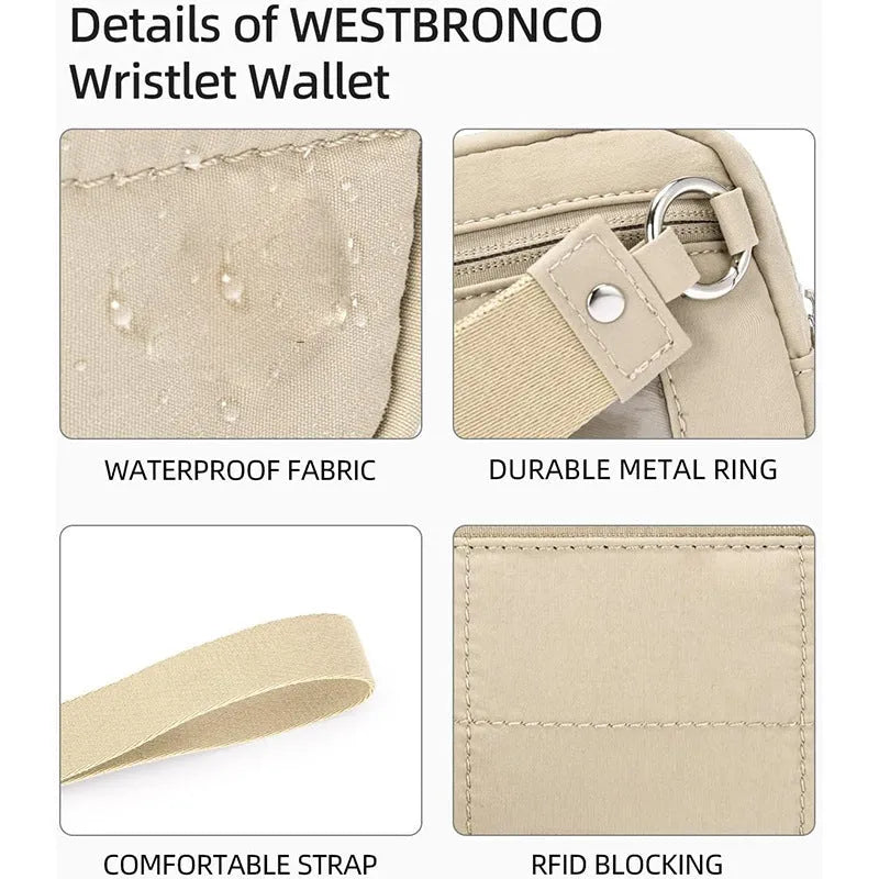 Waterproof quilted nylon handbag with transparent deck design in urban simplicity style