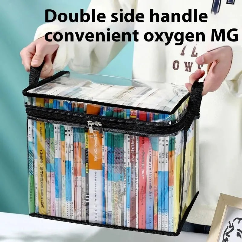 Large foldable water buggy bag with transparent side panels in black or white, showing 24-litre capacity