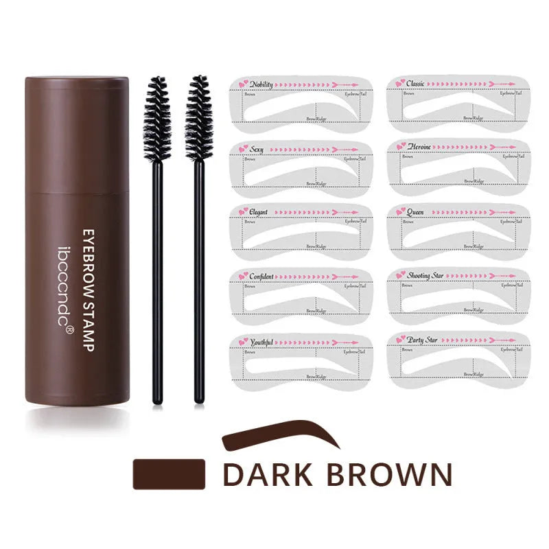Hairline trimming powder and eyebrow powder in light, natural and dark brown shades, one unit per pack