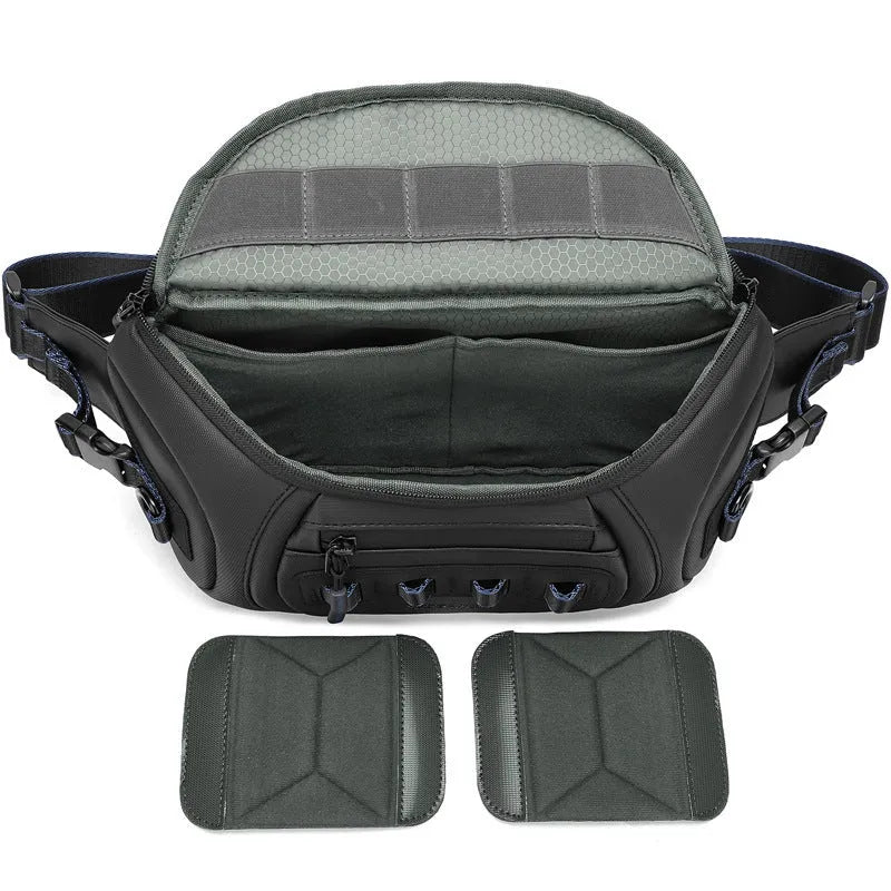 Waterproof Oxford cloth DSLR camera shoulder bag in black, grey, or green colours