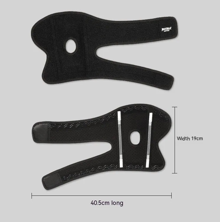 Black adjustable sports elbow guard for adult multi-sport training and protection.