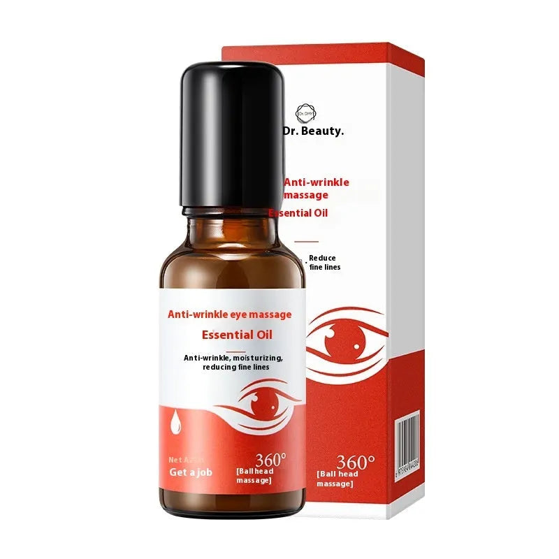 Red packaged anti-wrinkle eye massage essence oil with 20g content for hydrating and firming