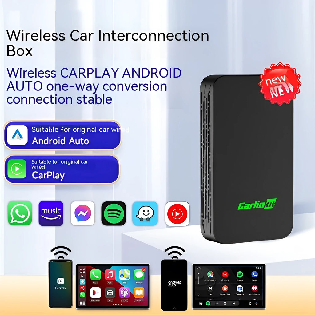 Car audio video entertainment conversion box with ABS PC housing measuring 76 × 43 × 12.3mm