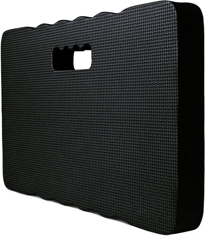 Garden kneeler with blue foam cushion and plastic frame, dimensions 45x28x4cm, for kneeling comfort