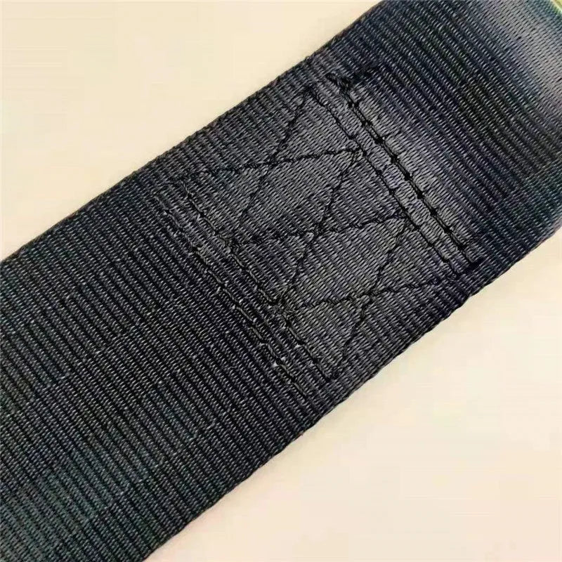 Polyester door fixing belt with adjustable tension and included screws and nuts for door security