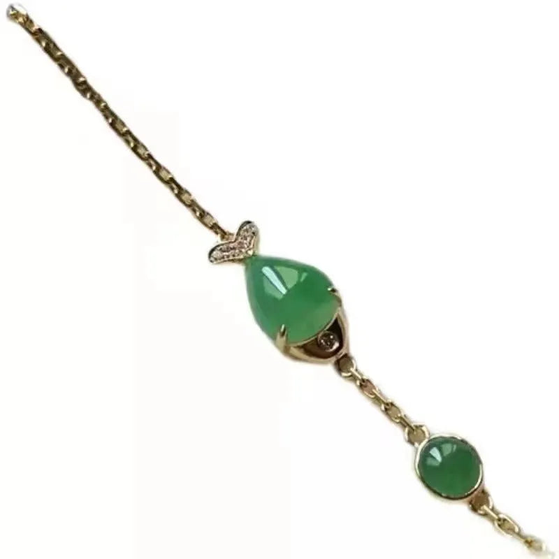 Retro-style yellow gold electroplated copper bracelet for unisex wear on a wrist.
