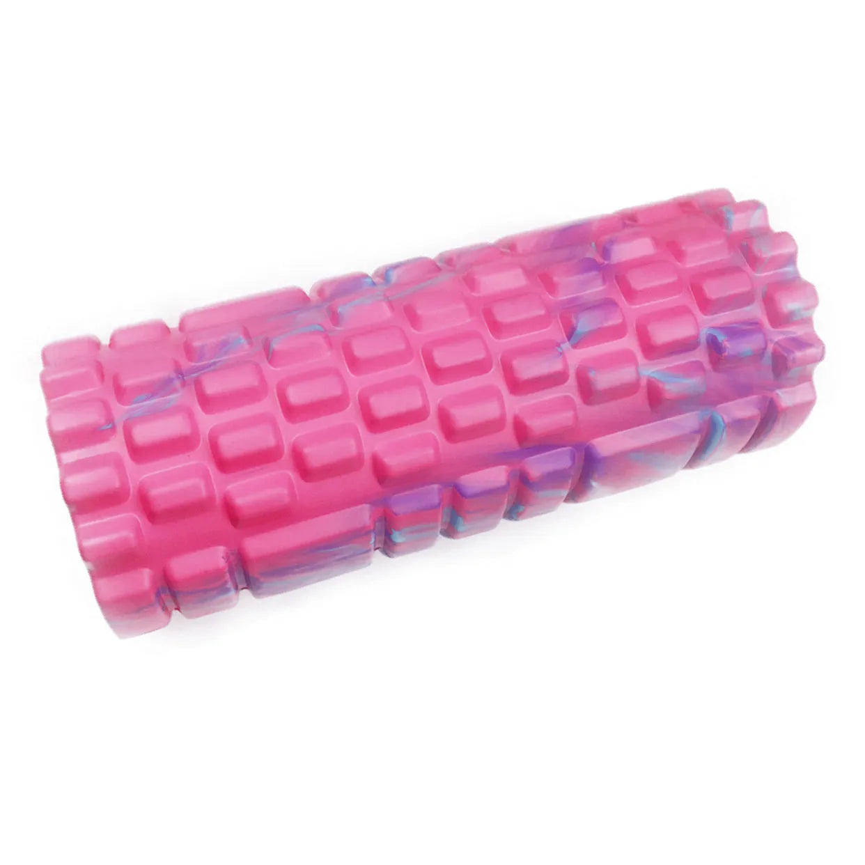 33cm long camouflage pattern EVA foam roller on a floor.