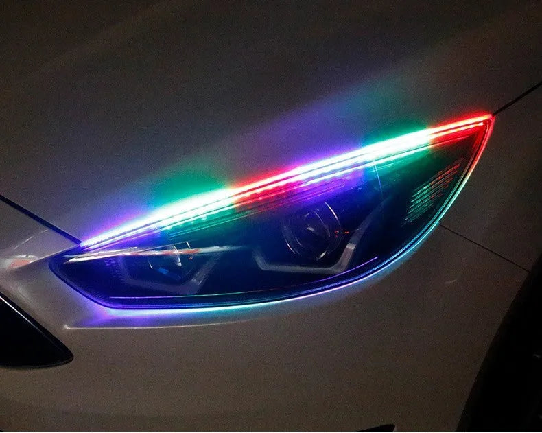 Universal LED daytime running lights with remote control, available in 30cm 45cm 60cm sizes for General Motors vehicles