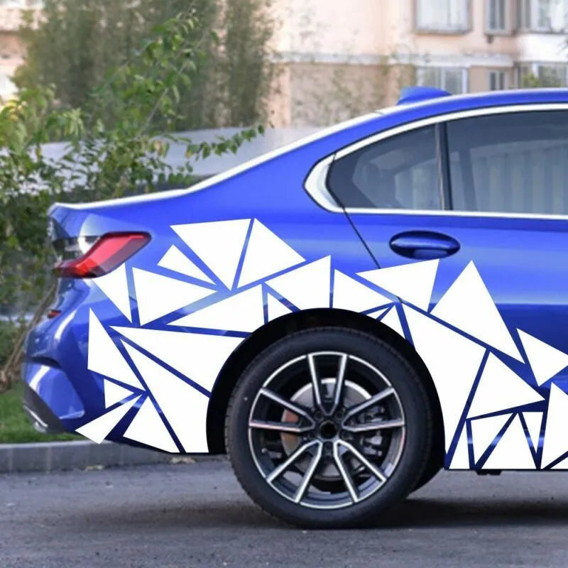 200cm x 60cm geometry pattern car sticker for wheel arch modification in five colour options