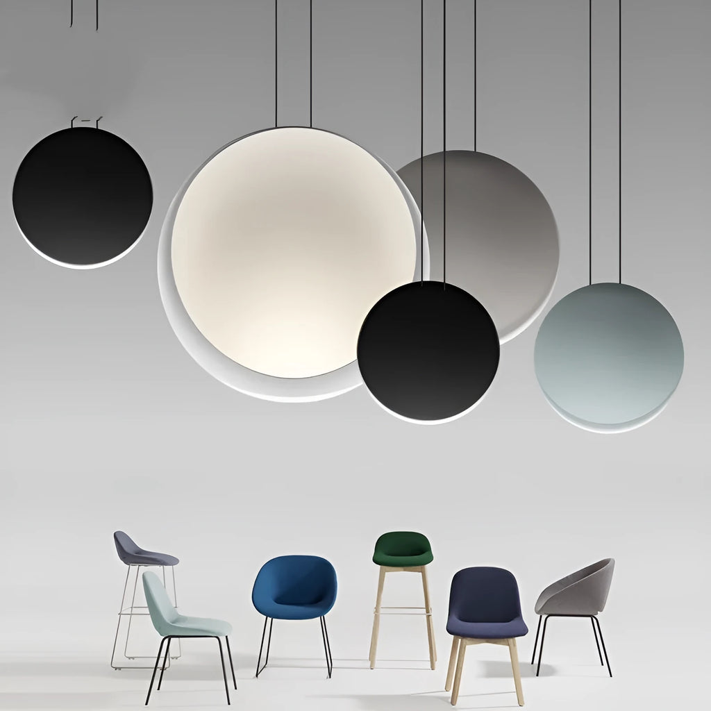 Cosmos Chandelier round bar resin LED ceiling light with adjustable height