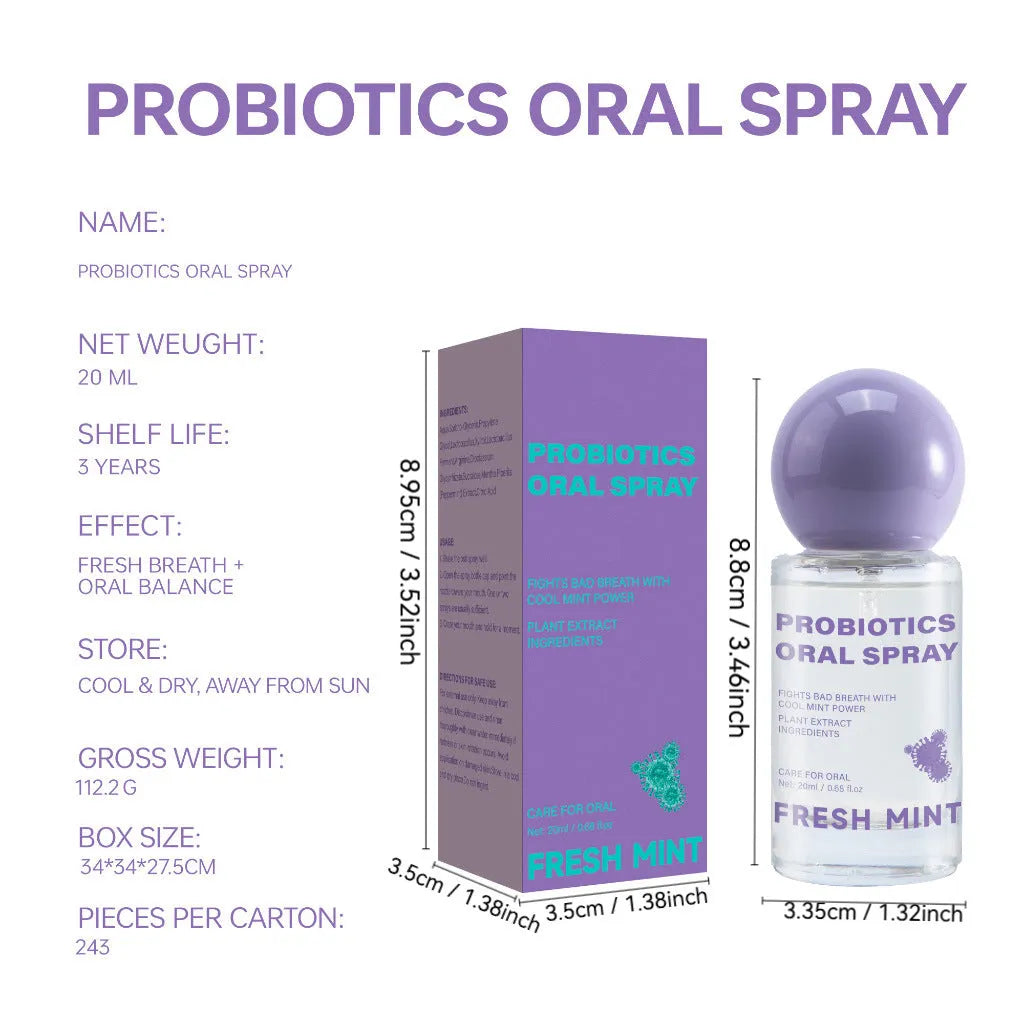 20ml probiotic oral spray bottle for home use, specification FP-B060, FP B060 Style