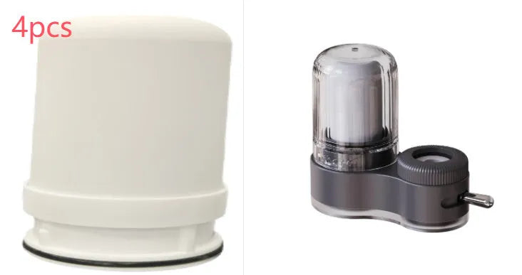 White ABS faucet water purifier for kitchen tap with 2L/Min capacity and chlorine removal