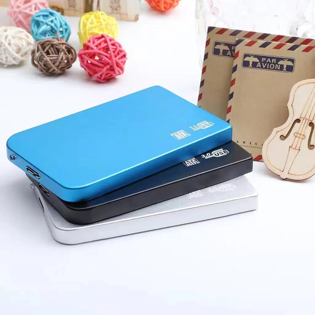 USB30 solid state mobile hard disk with metal shell in black, blue, red, or silver colour options