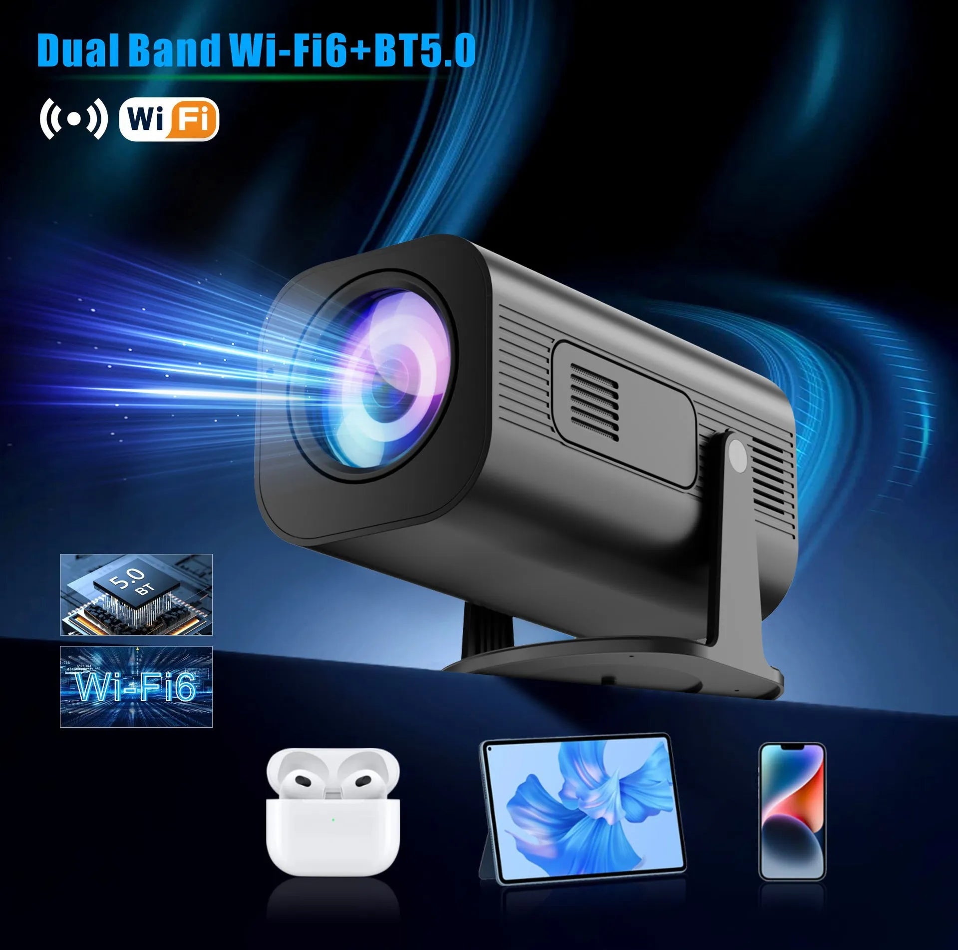 P330 portable mini projector in black or white colour with remote control for mobile phone cinema projection