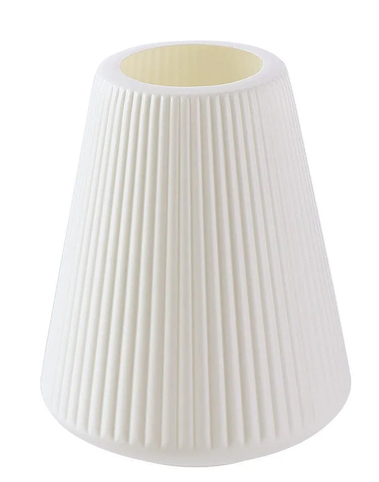 Melamine plastic vase in blue colour measuring 16cm by 20cm with simple design for desktop decoration