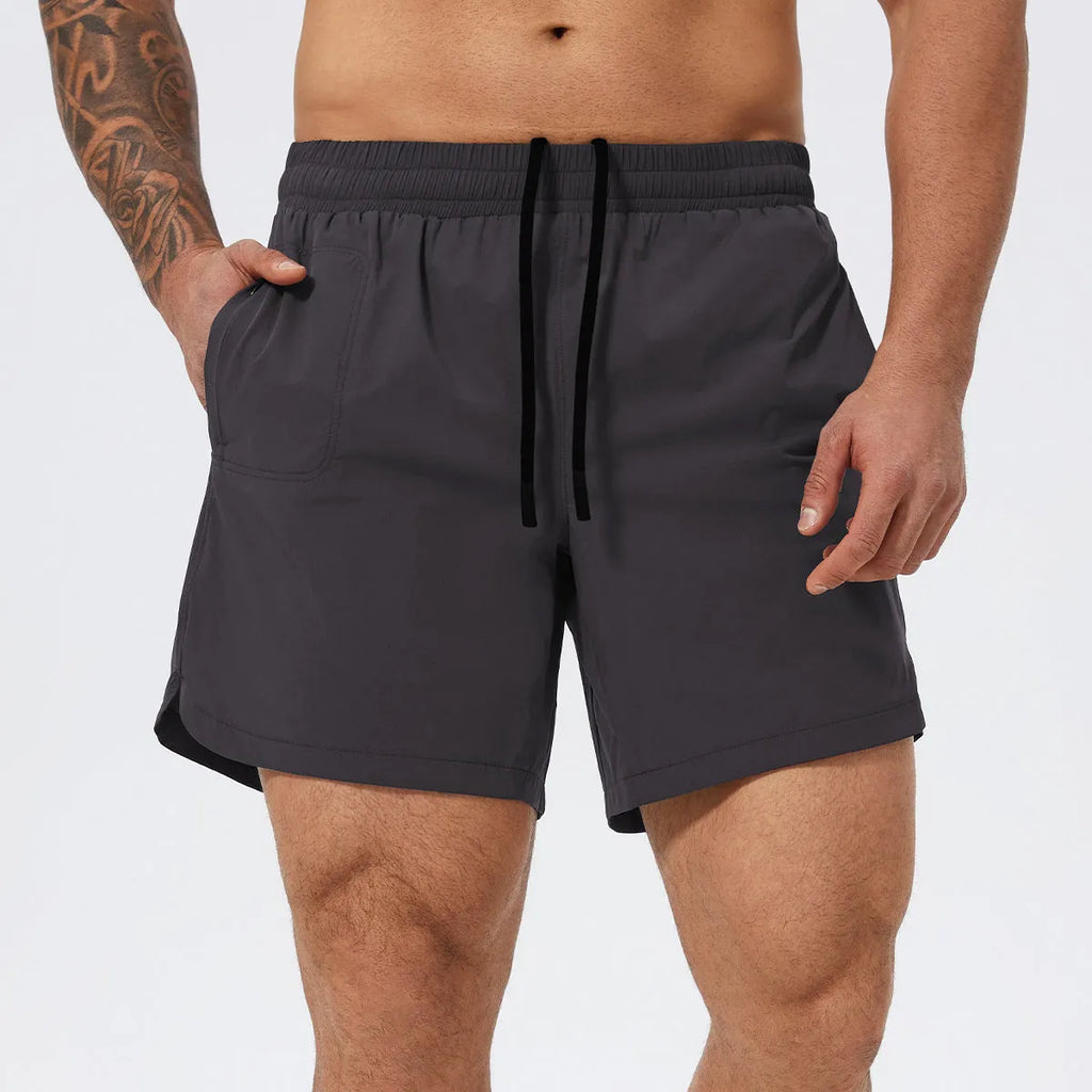 Men's nylon athletic shorts for basketball tennis running in four colours