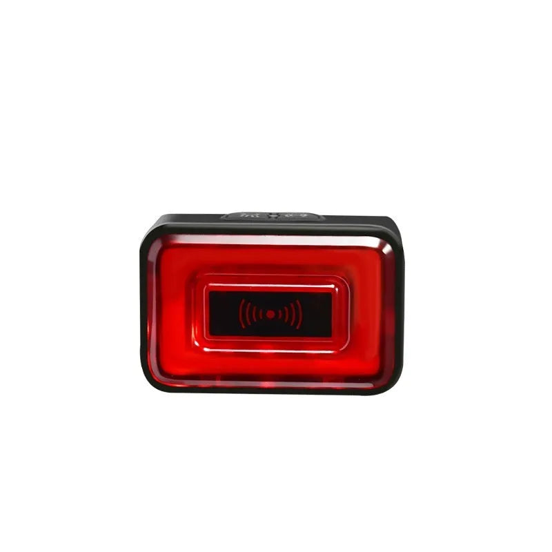 Smart millimeter wave bicycle taillight with 1500mAh battery, IP64 waterproof rating, and TYPE-C charging interface
