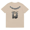 Summer loose short sleeves T-shirt for men and women in grey, khaki, pink, or purple with round neck