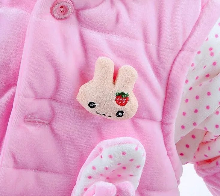 Baby girl pink purple yellow autumn winter three-piece clothing set with jacket vest trousers