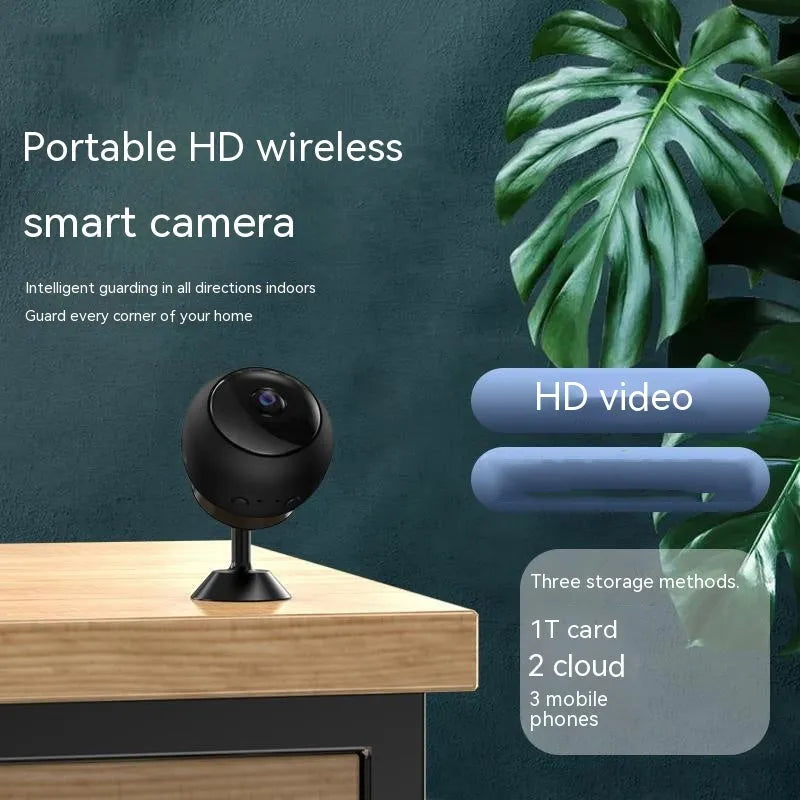 1080p wireless WIFI surveillance camera with 3.6 degree lens and ABS housing