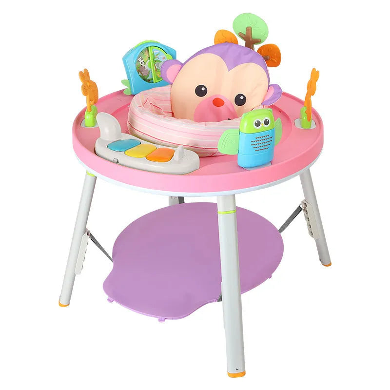 Baby bouncing chair with interactive developmental toys in Yaya duck design