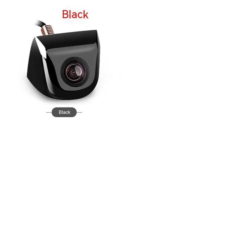 Screw plug-in HD car night vision waterproof rearview camera with metal shell in black finish