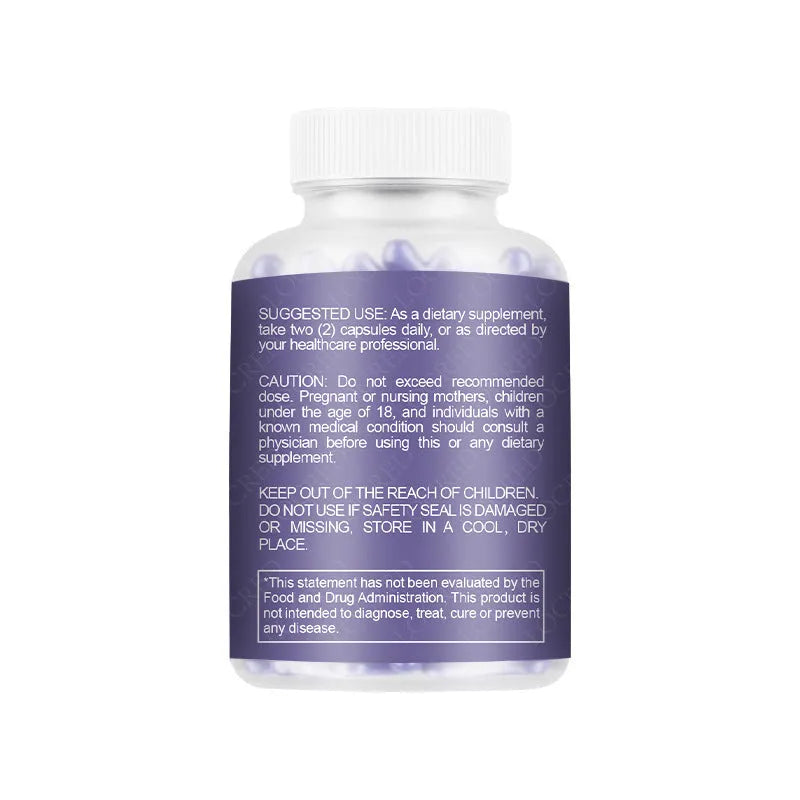 Sealed bottle of 60 vaginal capsules for women's intimate health, herbal extract supplement.