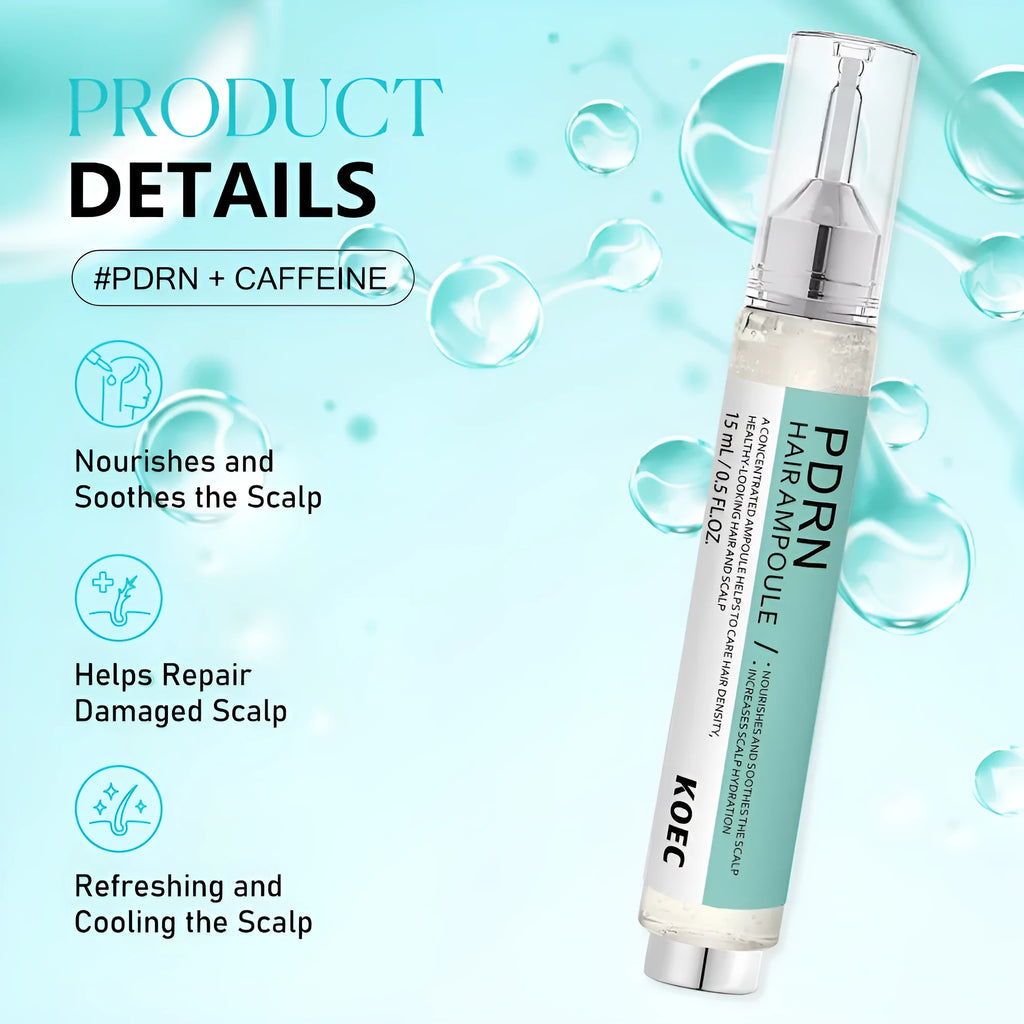 PDRN hair conditioner 15g hair care liquid bottle for daily conditioning and travel use