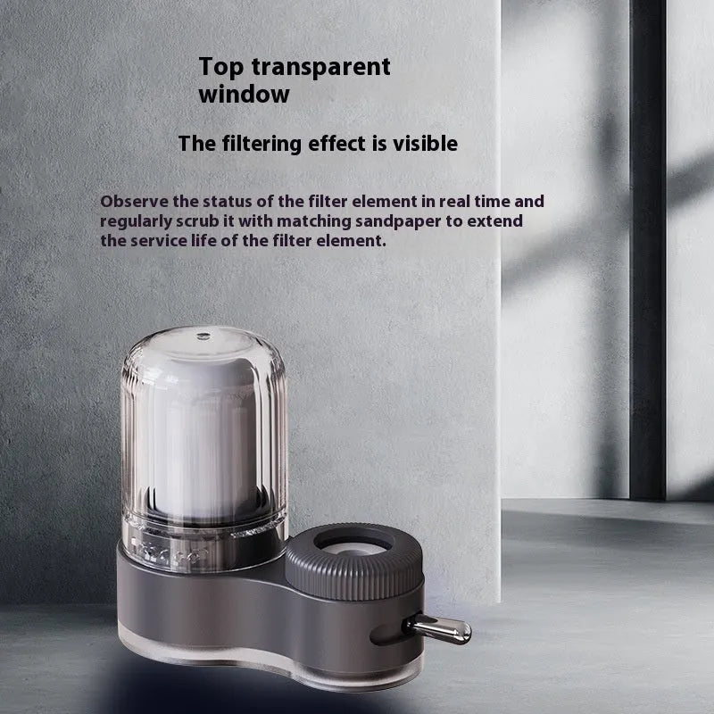 White ABS faucet water purifier for kitchen tap with 2L/Min capacity and chlorine removal