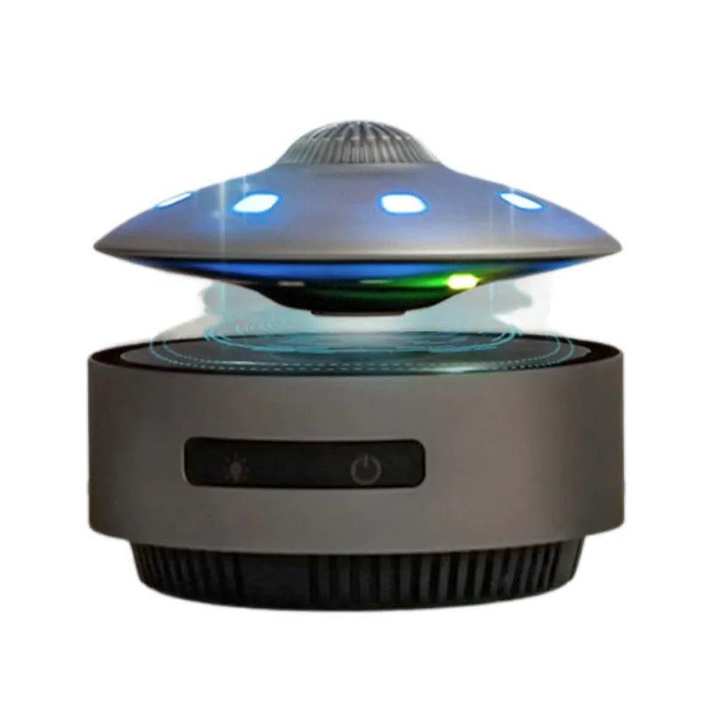 Automatic lifting magnetic levitation Bluetooth speaker in automatic lifting audio colour.