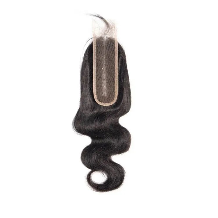 Hand-woven human hair wig in natural colour with straight style, showing length options from 8 to 20 inches