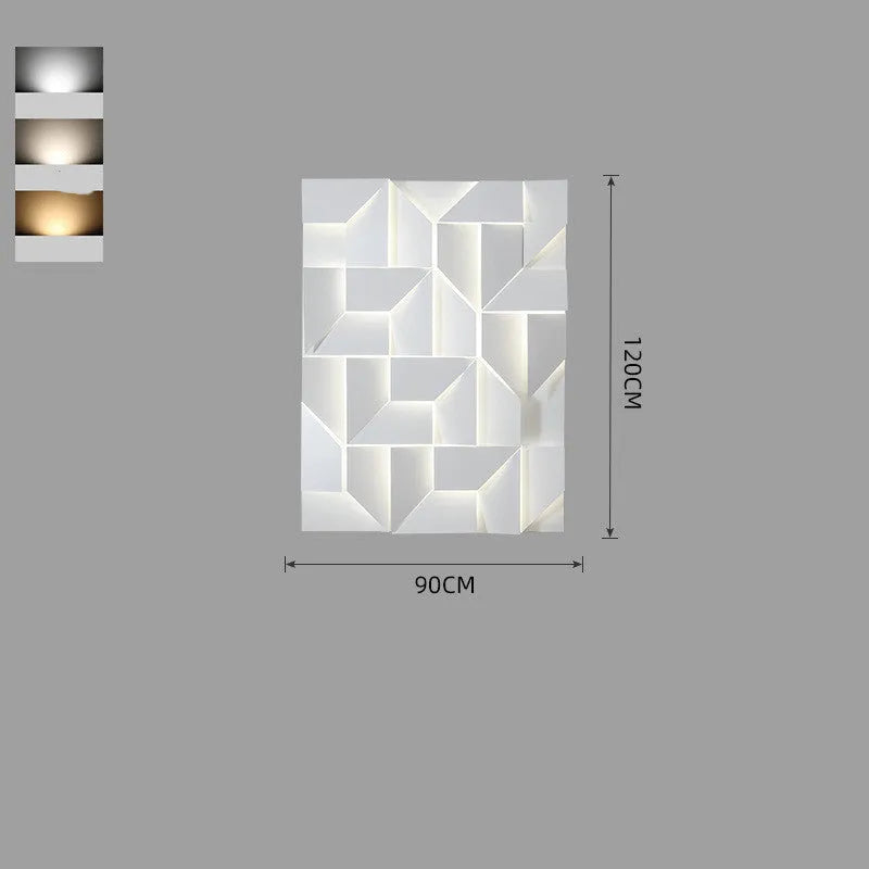 Nordic art wall lamp with iron shade in modern simple design