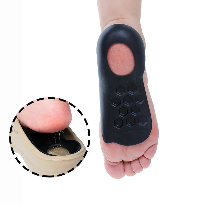 Arch support insole with varus correction in white, black, or skin colour for sizes 35-45
