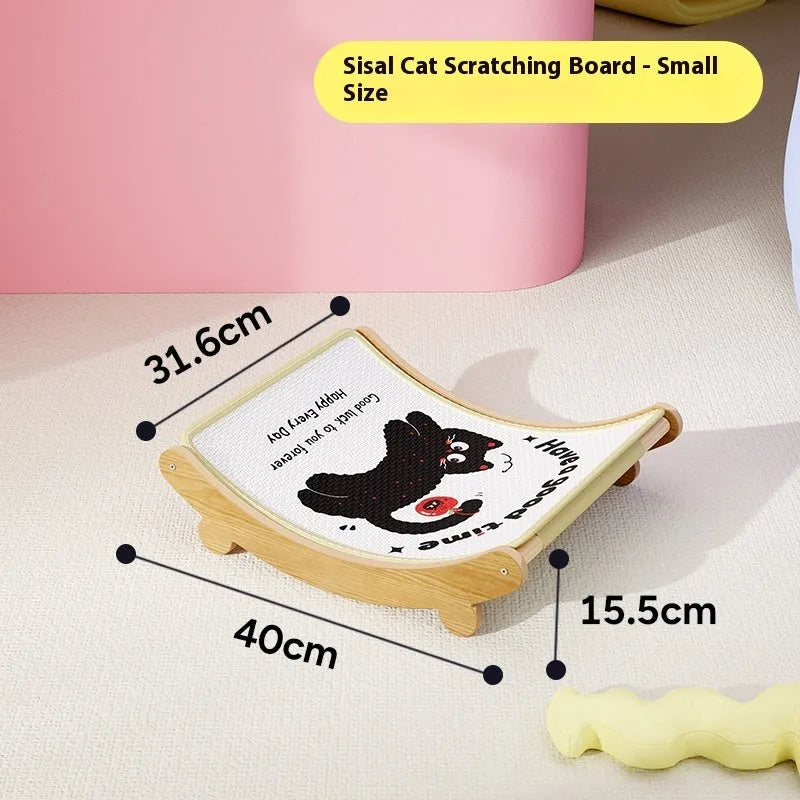 U-shaped sisal cat scratch board nest in wear-resistant non-chip construction