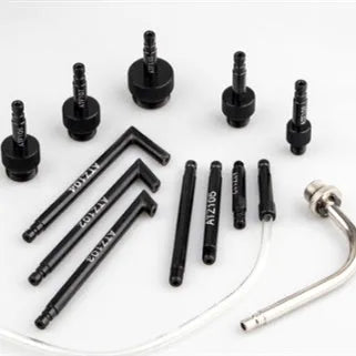 Automatic transmission oil refuelling machine with 13-piece kit and injector tool for vehicle maintenance
