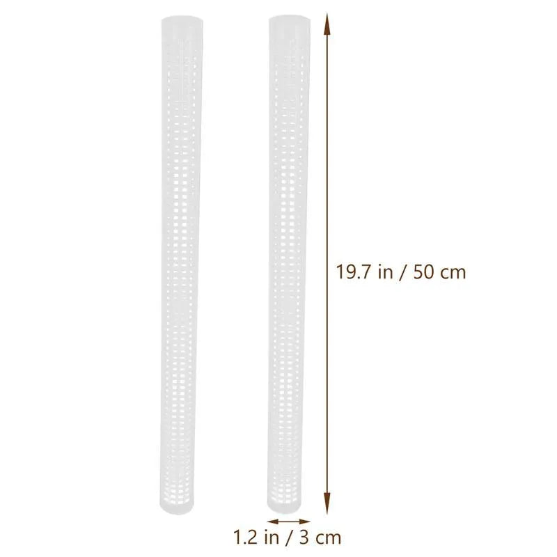 White PP plant climbing posts, 50cm x 3cm, for supporting climbing vines and potted plants indoors and outdoors