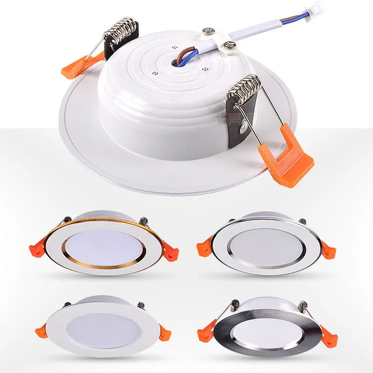 Aluminium shell anti-fog straw hat style LED recessed downlight ceiling light