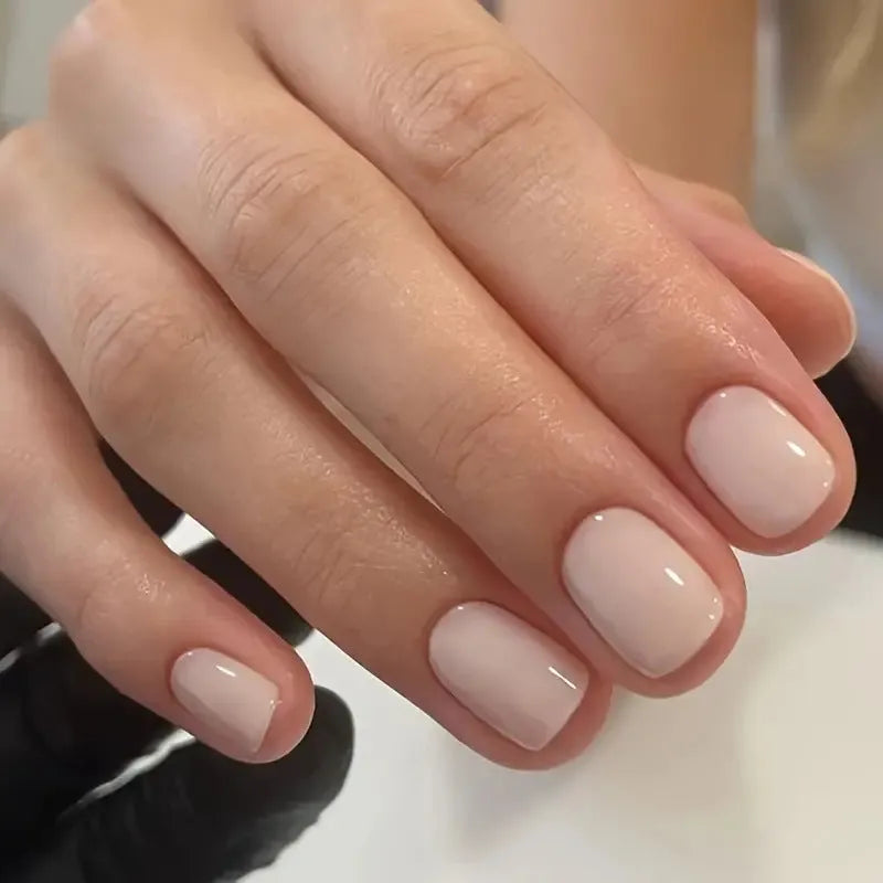 MY119 solid colour plastic nail armour set showing multiple pieces for complete nail art application