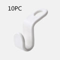 Plastic stack hanger connector hook, 6*2cm, PP, for wardrobe space saving and clothes organisation