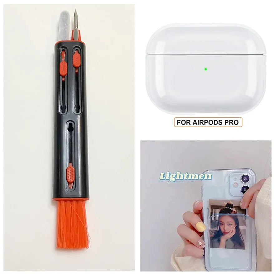 Clear transparent iPhone case with a card slot on the back, shown on an iPhone.
