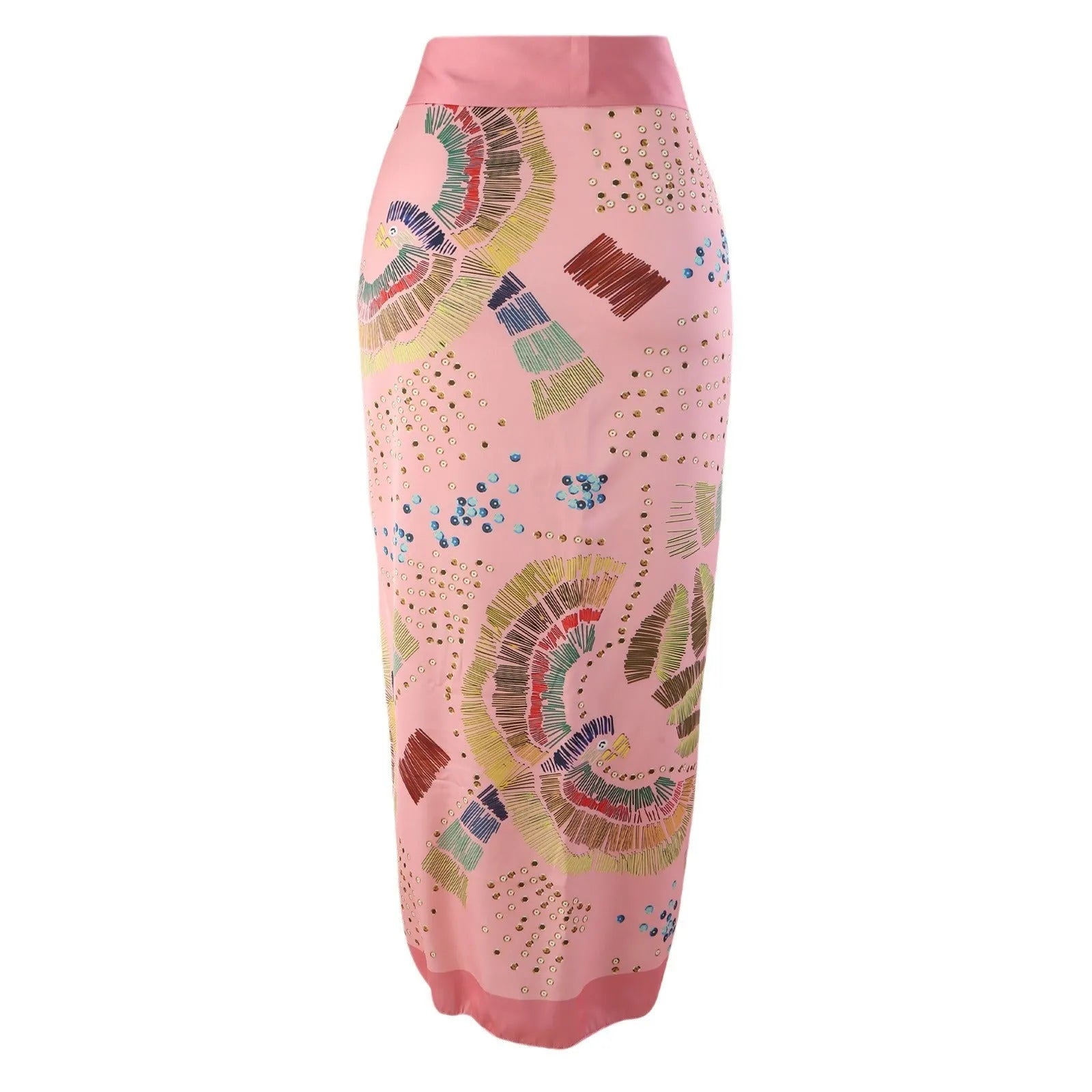 Retro French style one-piece swimsuit with optional matching gauze skirt in blue or pink colour options