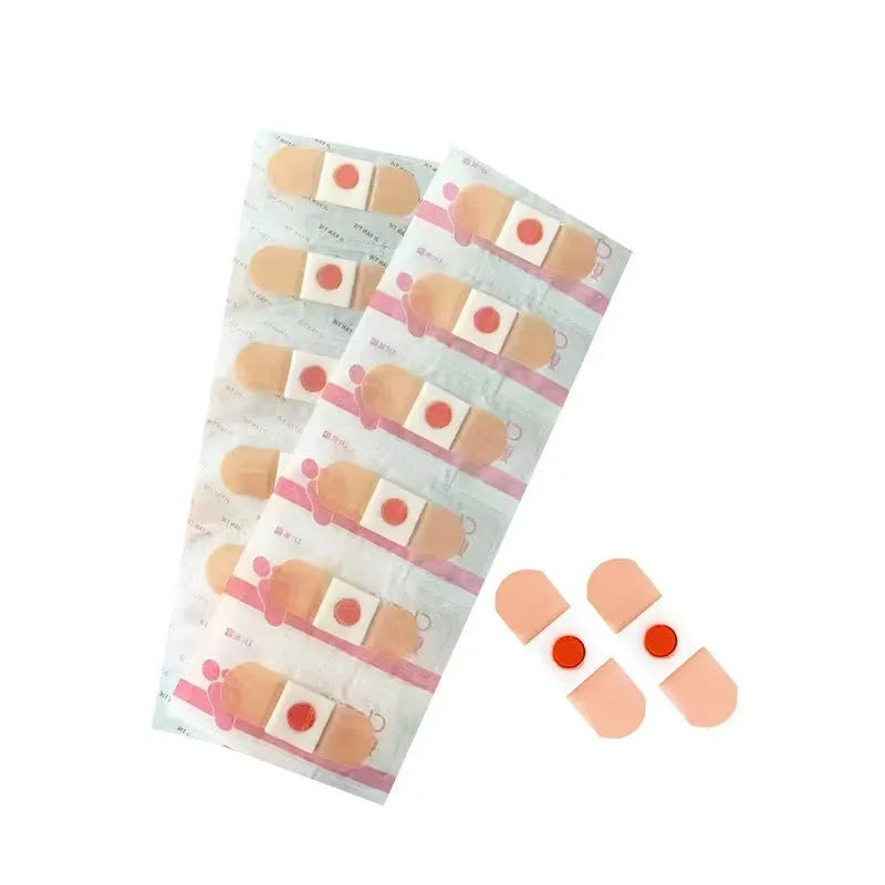 Non-woven fabric corn removing adhesive foot patch on skin